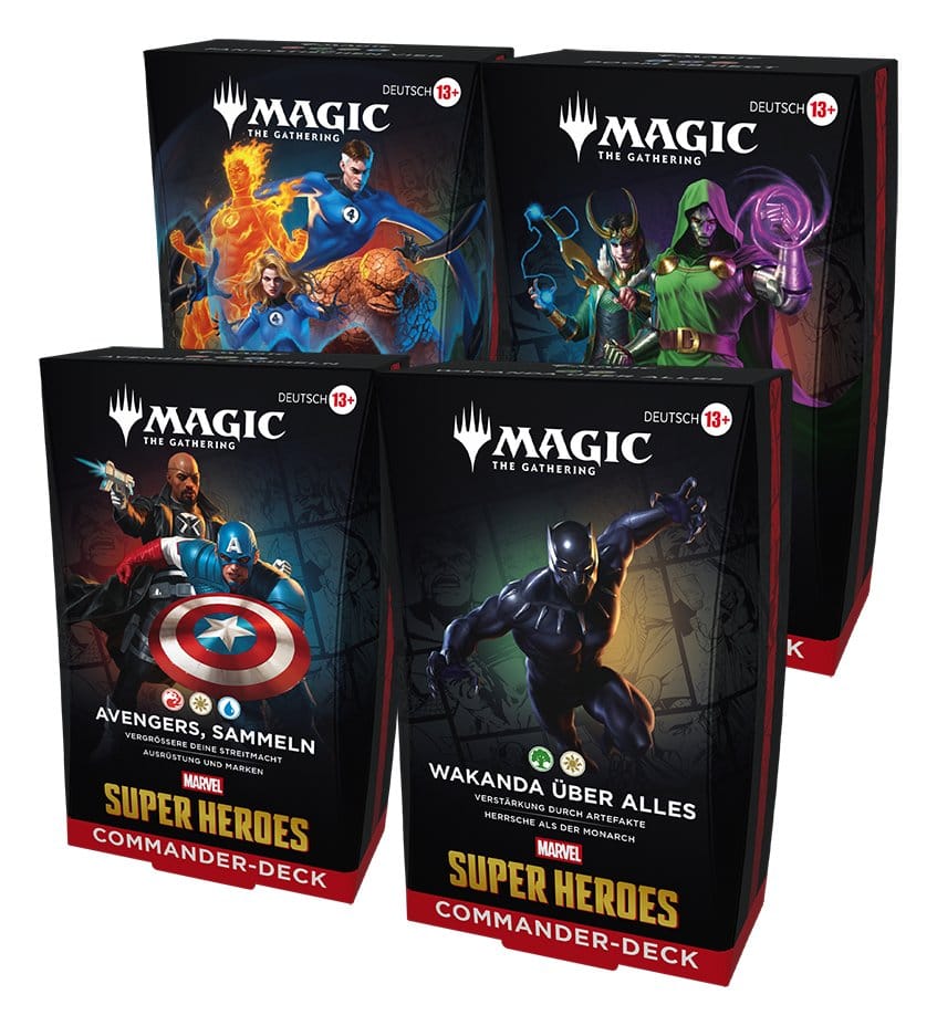 Magic the Gathering Marvel Super Heroes Commander Decks 4 Deutsch