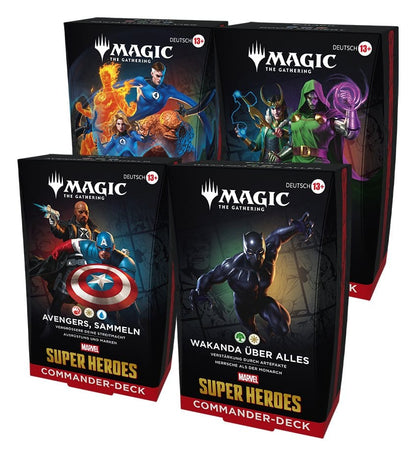 Magic the Gathering Marvel Super Heroes Commander Decks 4 Deutsch